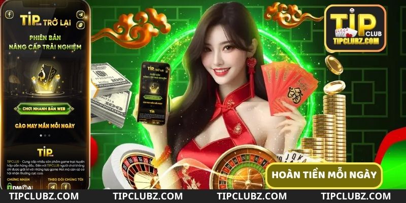 Hoàn tiền cược mỗi ngày lên đến 5% khi tham gia cá cược tại nhà cái