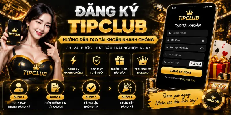 Đăng Ký TIPCLUB – Hướng Dẫn Tạo Tài Khoản Nhanh Chóng