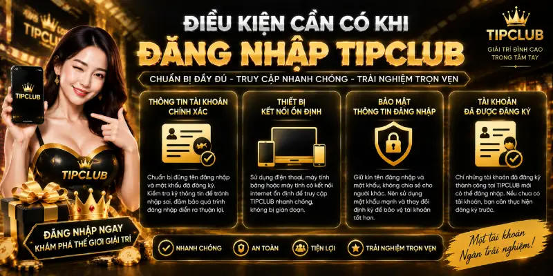 Điều Kiện Cần Có Khi Đăng Nhập TIPCLUB
